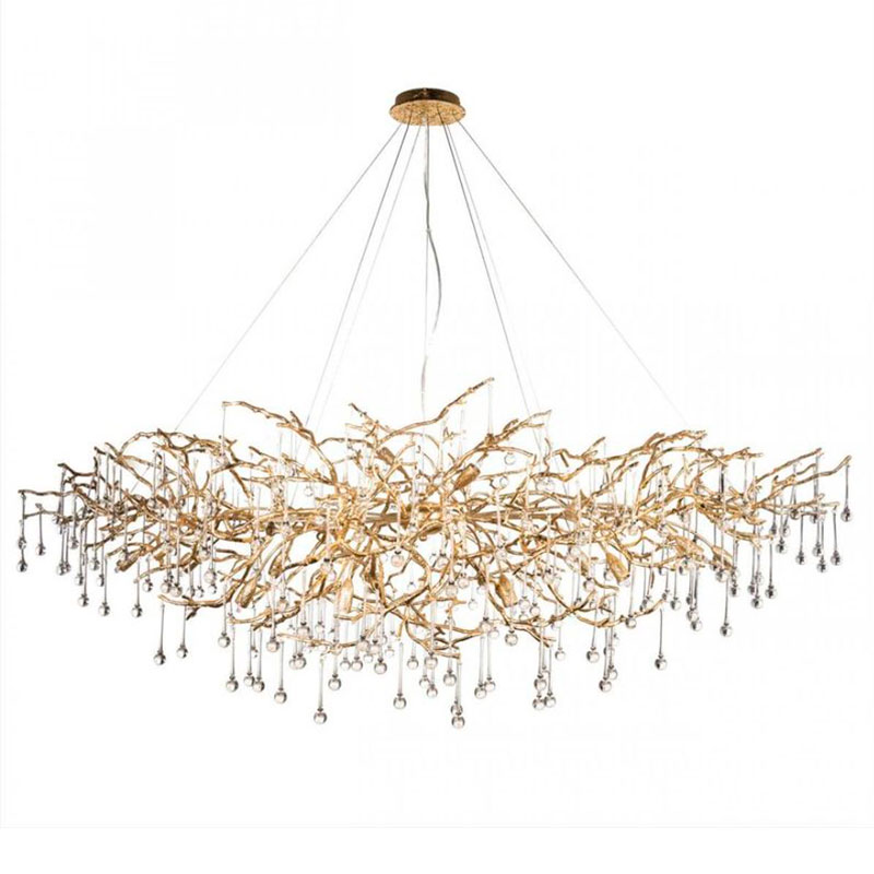 Люстра Crystal Drops bright Gold Золотой Люстра Crystal Drops bright Gold Золотой в Волгограде | Loft Concept