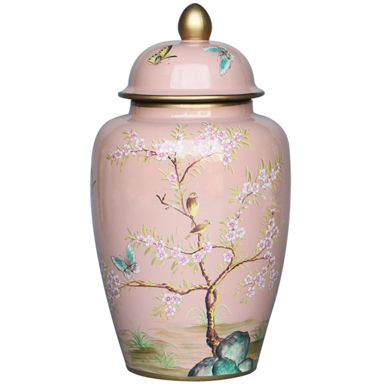Ваза с крышкой Pink Tree Garden Vase Розовый Мульти Ваза с крышкой Pink Tree Garden Vase Розовый Мульти в Волгограде | Loft Concept