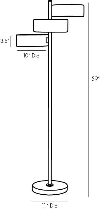 Торшер Arteriors HUTTON FLOOR LAMP Торшер Arteriors HUTTON FLOOR LAMP в Волгограде