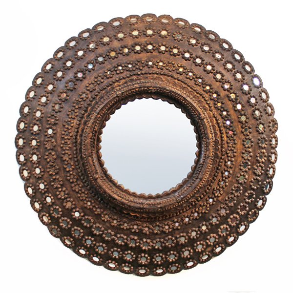Зеркало Peacock Mirrors circle Restoration Hardware Акация Зеркало Peacock Mirrors circle Restoration Hardware Акация в Волгограде | Loft Concept
