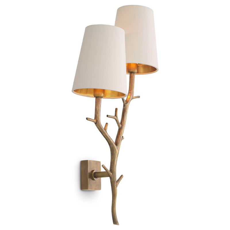Бра Eichholtz Wall Lamp Syracuse Латунь Белый Бра Eichholtz Wall Lamp Syracuse Латунь Белый в Волгограде | Loft Concept
