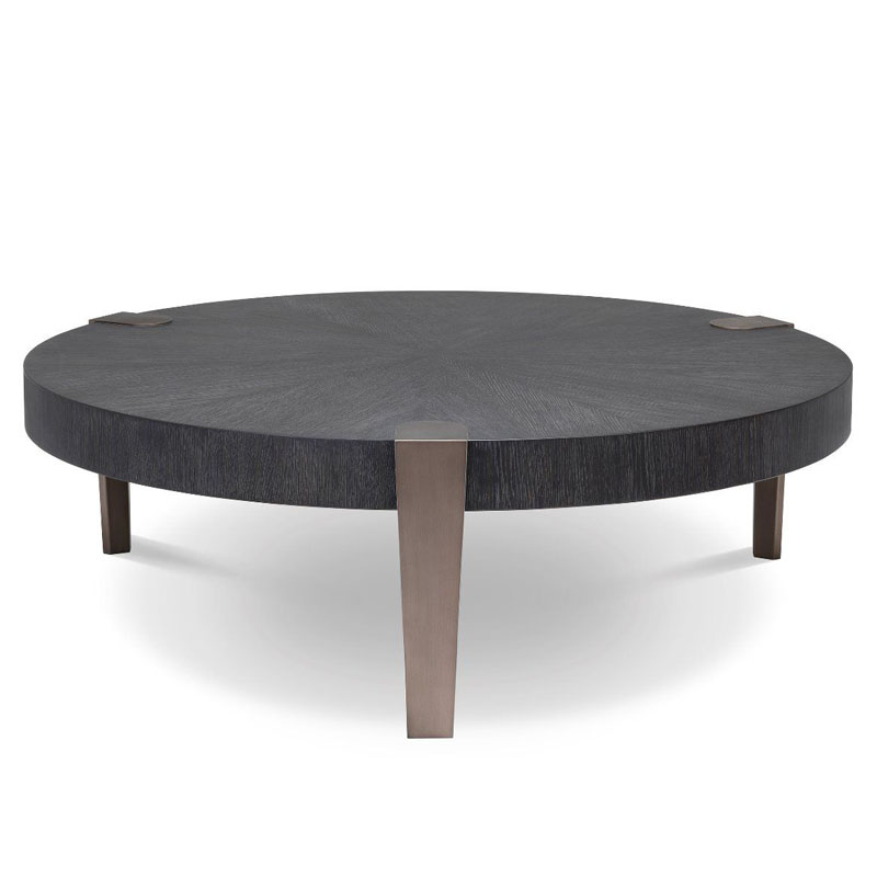 Кофейный стол Eichholtz COFFEE TABLE OXNARD Gray oak Серый Дуб Темная бронза Кофейный стол Eichholtz COFFEE TABLE OXNARD Gray oak Серый Дуб Темная бронза в Волгограде | Loft Concept
