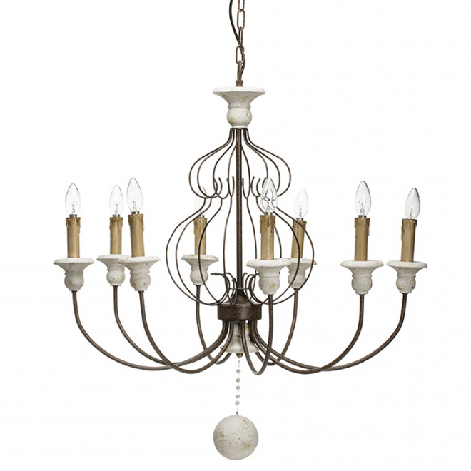 Люстра Vinta chandelier Белый Темная бронза Люстра Vinta chandelier Белый Темная бронза в Волгограде | Loft Concept