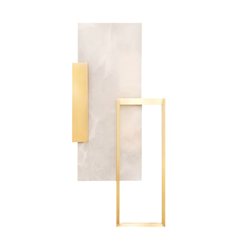 Бра Frame Wall lamp Латунь Белый Мрамор Bianco Бра Frame Wall lamp Латунь Белый Мрамор Bianco в Волгограде | Loft Concept