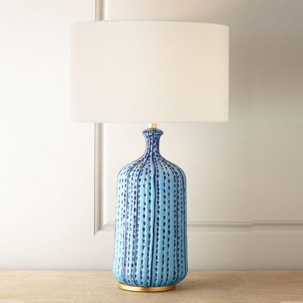Настольная лампа circa lighting Culloden Table Lamp Бирюзовый Настольная лампа circa lighting Culloden Table Lamp Бирюзовый в Волгограде | Loft Concept