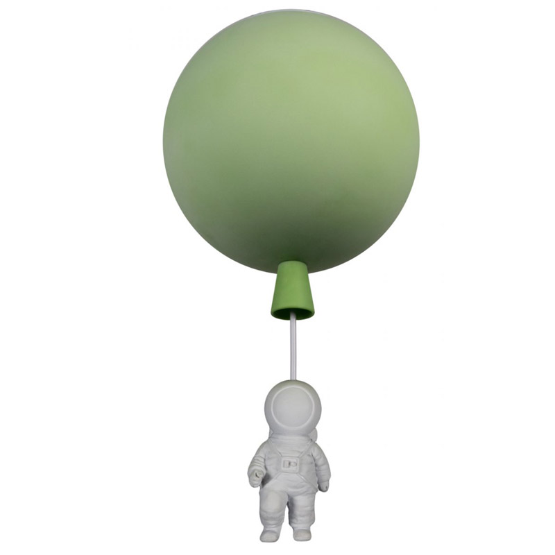 Потолочный светильник Cosmonaut green ball Белый Зеленый Потолочный светильник Cosmonaut green ball Белый Зеленый в Волгограде | Loft Concept