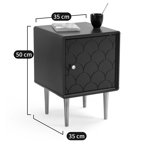 Тумба с одной дверцей Scale Ornament Blue Nightstand Тумба с одной дверцей Scale Ornament Blue Nightstand в Волгограде