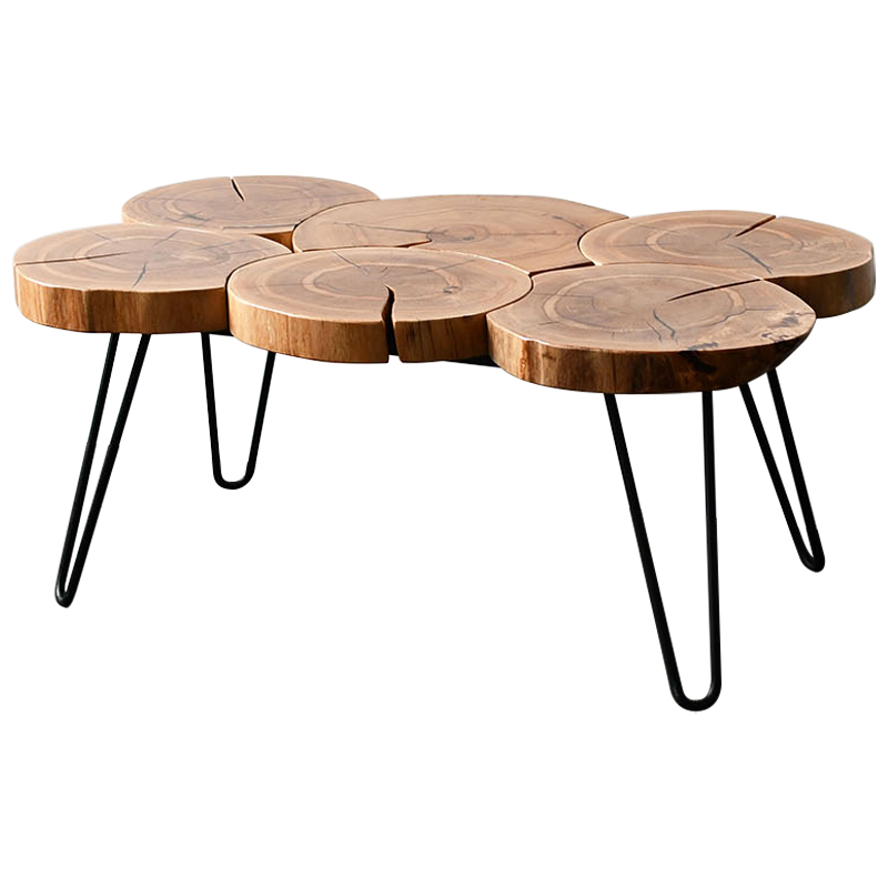 Кофейный стол Harun Industrial Metal Rust Coffee Table Коричневый Черный Кофейный стол Harun Industrial Metal Rust Coffee Table Коричневый Черный в Волгограде | Loft Concept