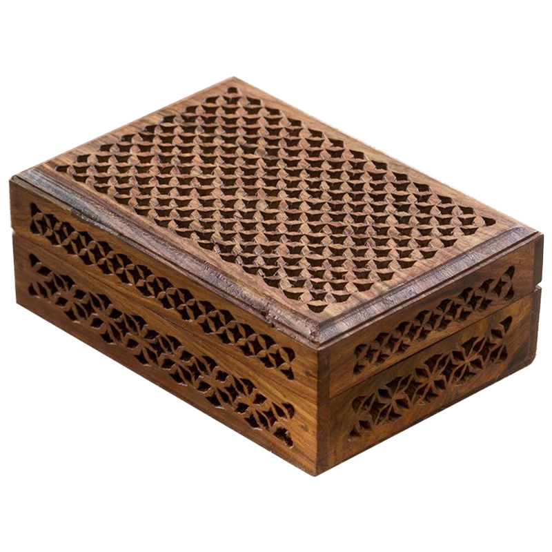 Шкатулка Yamini Indian Inlay Box Коричневый Шкатулка Yamini Indian Inlay Box Коричневый в Волгограде | Loft Concept