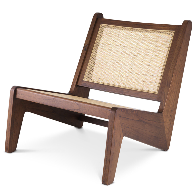 Кресло Eichholtz Chair Aubin brown Коричневый Бежевый в Волгограде | Loft Concept 
