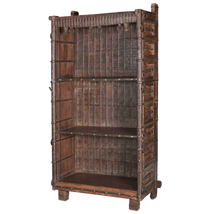 Старинный стеллаж Rajasthan shelving Коричневый винтаж Старинный стеллаж Rajasthan shelving Коричневый винтаж в Волгограде | Loft Concept