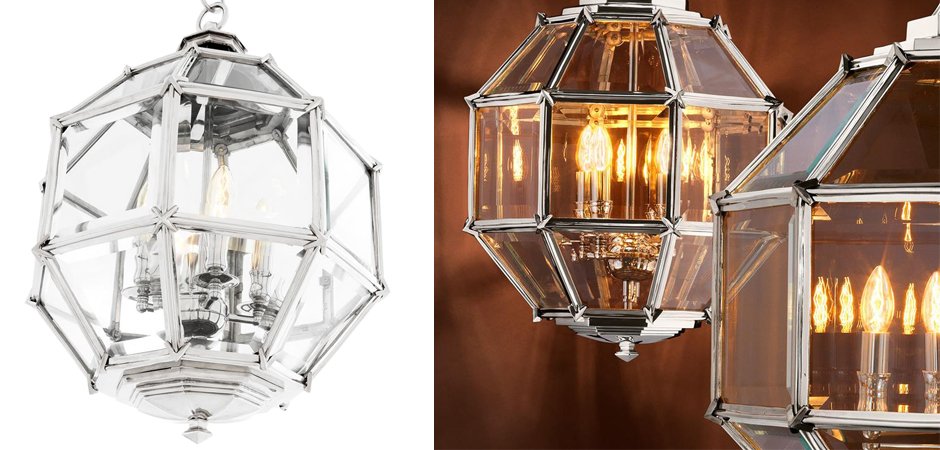 Люстра Lantern Owen Nickel S - Loft-Concept в Волгограде