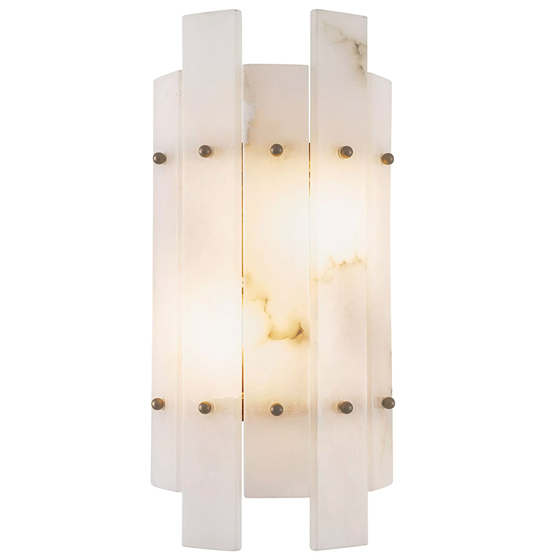 Бра Eichholtz Wall Lamp Caprera Alabaster Белый Мрамор Bianco Бежевый Латунь Бра Eichholtz Wall Lamp Caprera Alabaster Белый Мрамор Bianco Бежевый Латунь в Волгограде | Loft Concept
