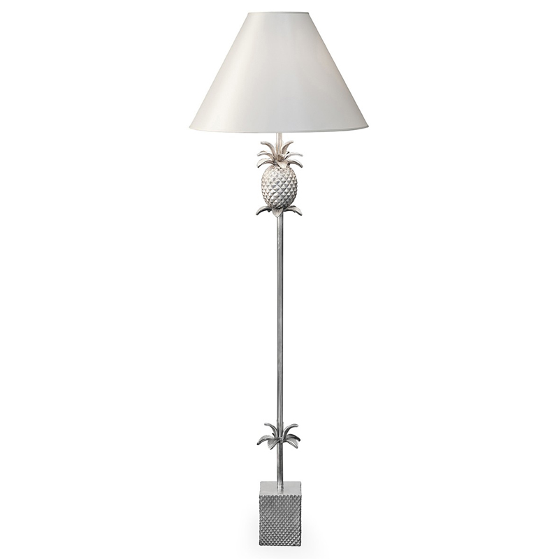 Торшер FLOOR LAMP PINEAPPLE CONE white Алюминий Белый Торшер FLOOR LAMP PINEAPPLE CONE white Алюминий Белый в Волгограде | Loft Concept