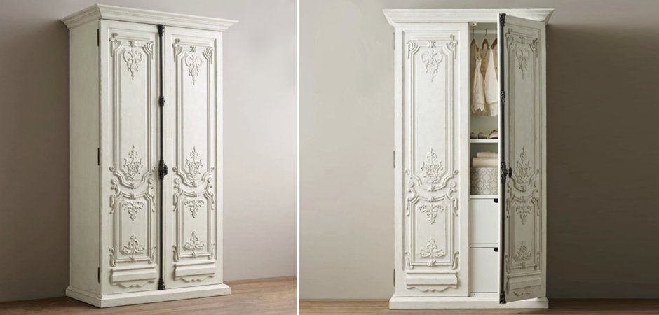 Шкаф French Distressed White Шкаф French Distressed White - Loft-Concept в Волгограде
