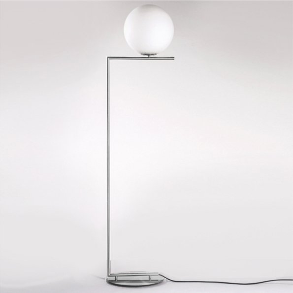 Торшер FLOS IC Lighting Flos Chrome Белый Хром Торшер FLOS IC Lighting Flos Chrome Белый Хром в Волгограде | Loft Concept