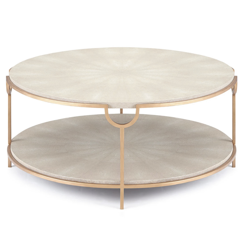 Gaston Stingray Texture Coffee Table Стол Серый скат Золотой Серый Gaston Stingray Texture Coffee Table Стол Серый скат Золотой Серый в Волгограде | Loft Concept