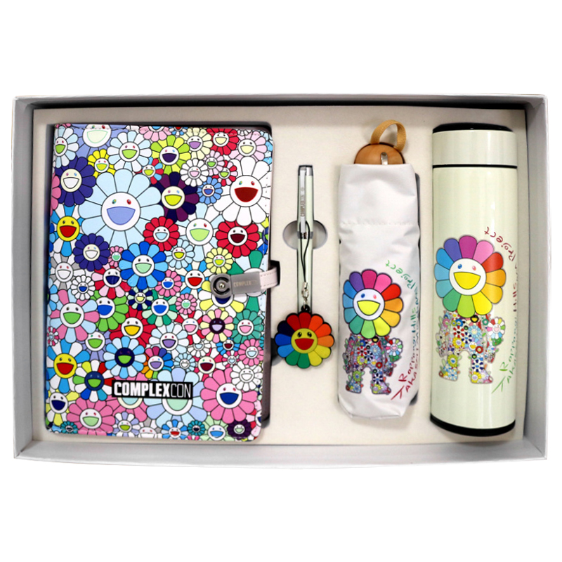 Набор TAKASHI MURAKAMI Зонт раскладной, блокнот, термос и ручка Мульти Набор TAKASHI MURAKAMI Зонт раскладной, блокнот, термос и ручка Мульти в Волгограде | Loft Concept