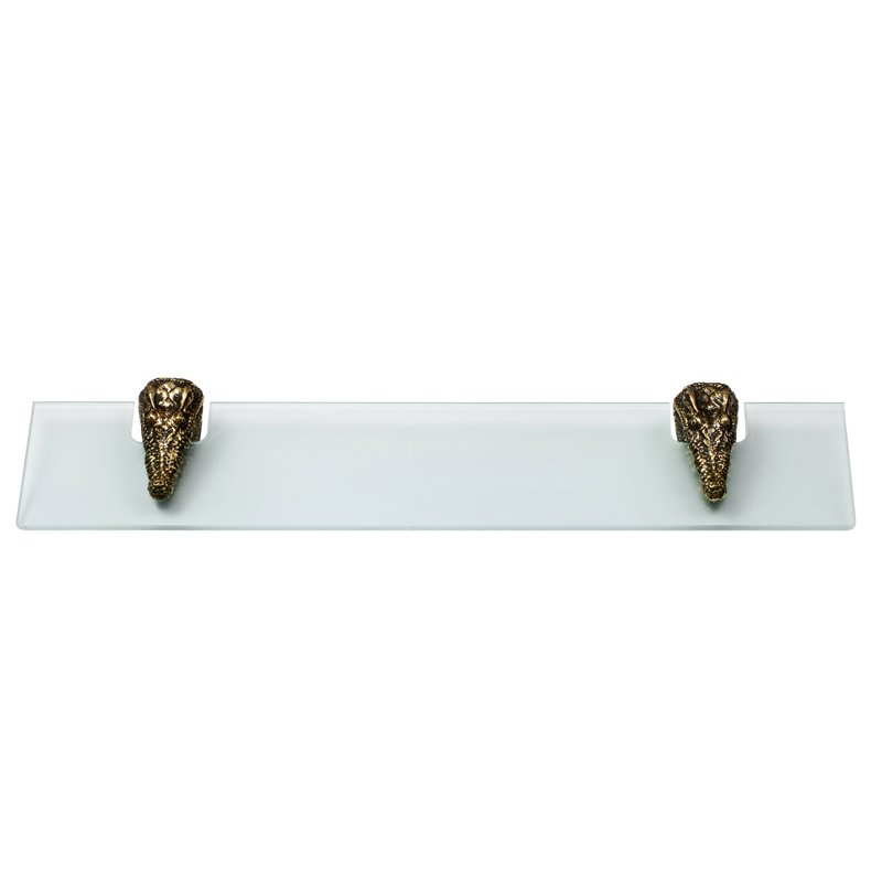 Полка для ванной Bronze Crocodile Heads Бронза Полка для ванной Bronze Crocodile Heads Бронза в Волгограде | Loft Concept