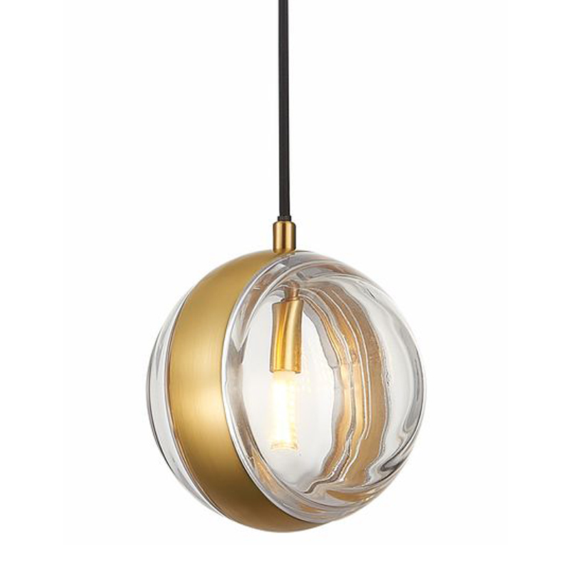 Подвесной светильник Leandra Hanging Lamp Латунь Прозрачное Стекло Подвесной светильник Leandra Hanging Lamp Латунь Прозрачное Стекло в Волгограде | Loft Concept