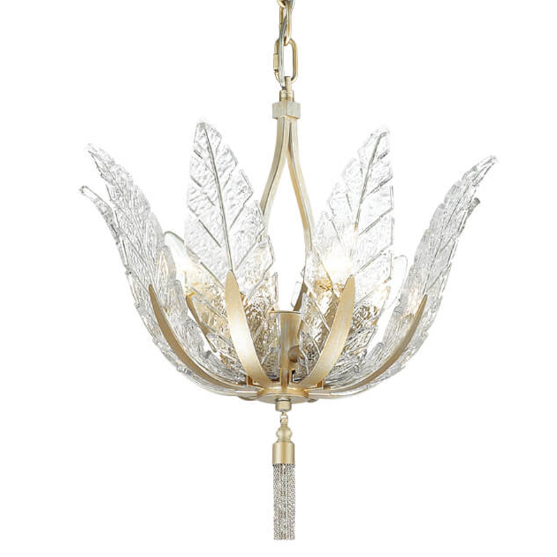 Люстра Glass Petals Chandelier 36 Золотой Прозрачный (Transparent) Люстра Glass Petals Chandelier 36 Золотой Прозрачный (Transparent) в Волгограде | Loft Concept