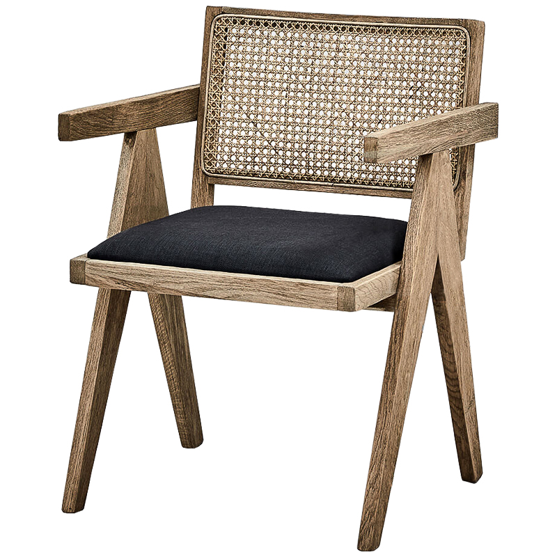 Стул Rattan Braid Stool Бежево-серый Графит Стул Rattan Braid Stool Бежево-серый Графит в Волгограде | Loft Concept