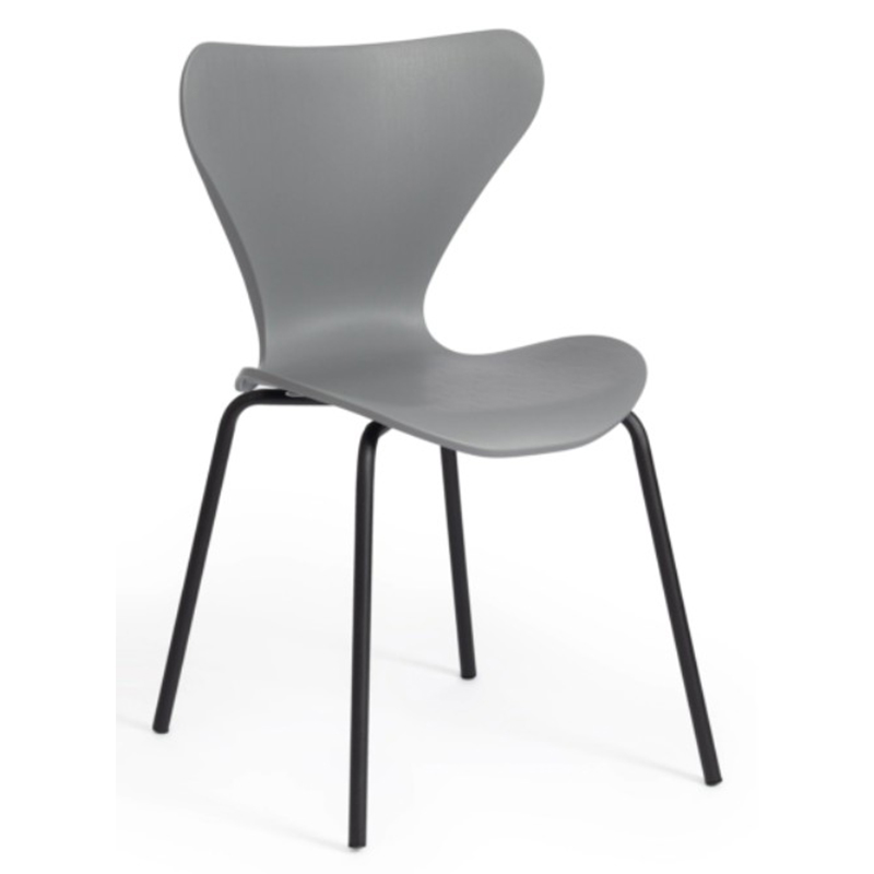 Стул Julissa Grey Chair Серый Черный в Волгограде | Loft Concept 