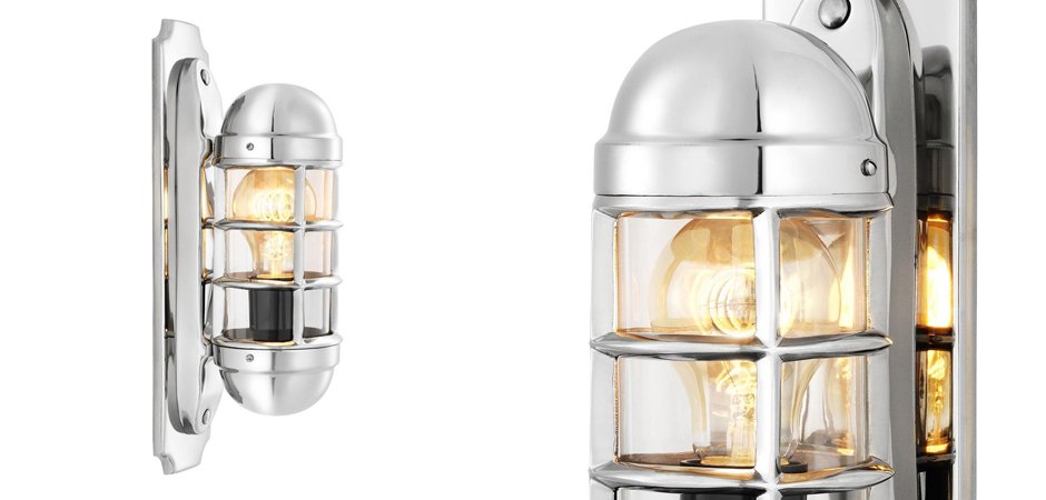 Бра Eichholtz Wall Lamp Le Caprice Nickel - Loft-Concept в Волгограде