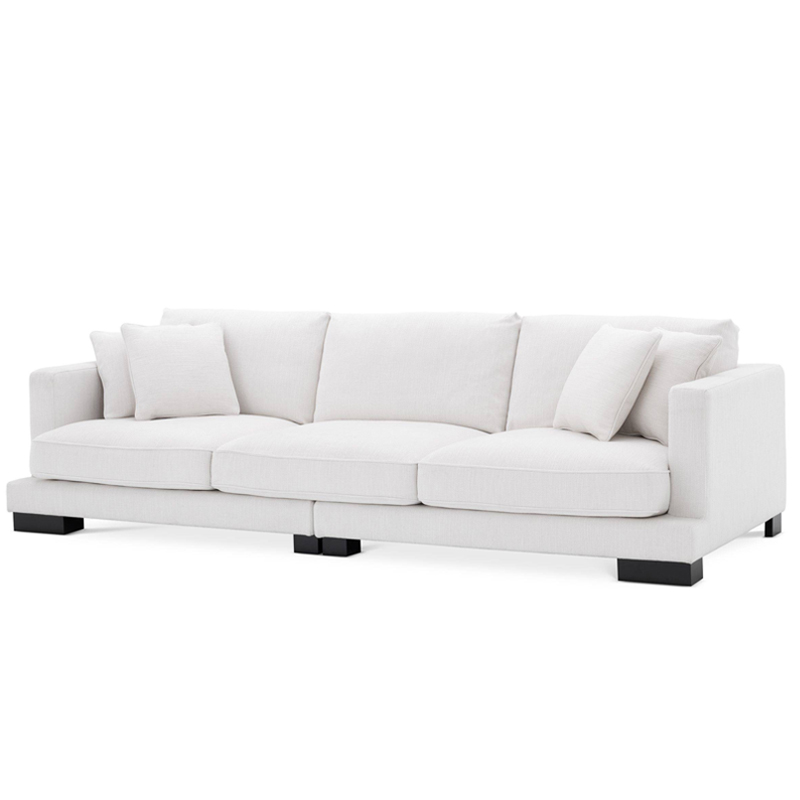 Диван Eichholtz Sofa Tuscany white Белый Черный Диван Eichholtz Sofa Tuscany white Белый Черный в Волгограде | Loft Concept