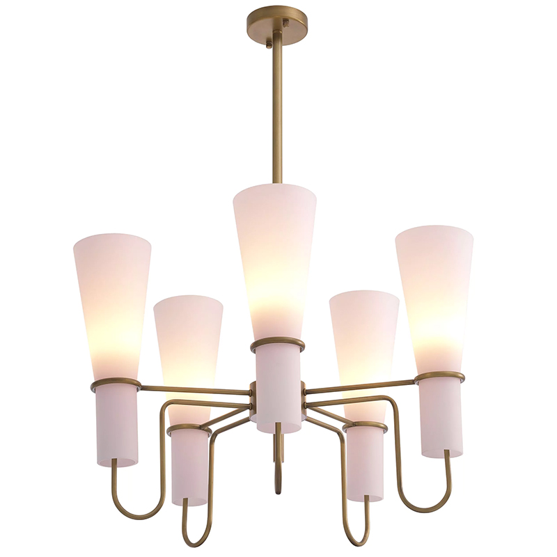 Люстра Eichholtz Chandelier Sketch Латунь Белый Люстра Eichholtz Chandelier Sketch Латунь Белый в Волгограде | Loft Concept