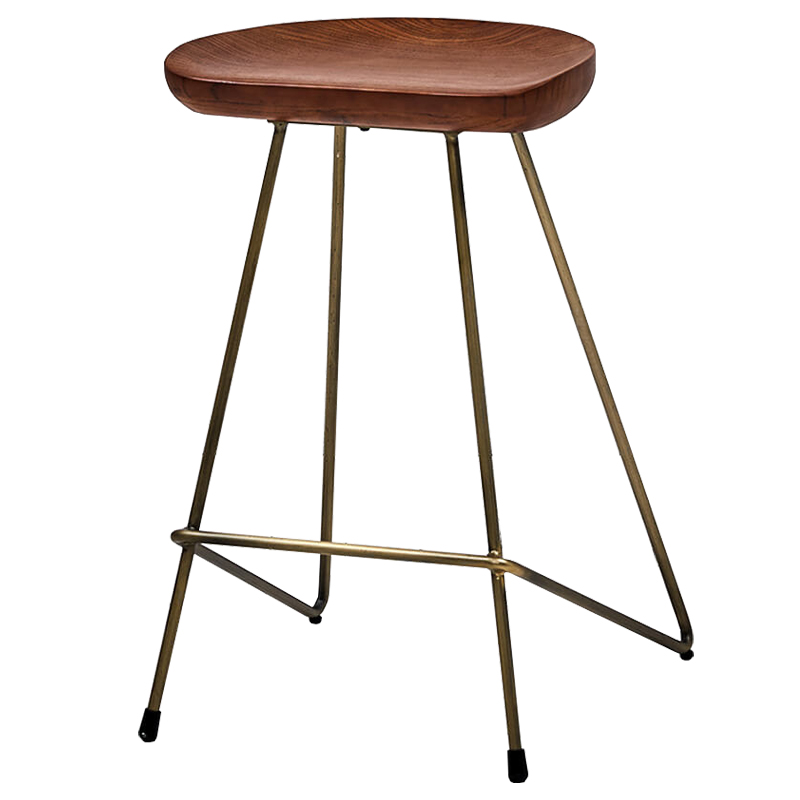 Барный стул Foester Wood Stool Бронза Коричневый Барный стул Foester Wood Stool Бронза Коричневый в Волгограде | Loft Concept