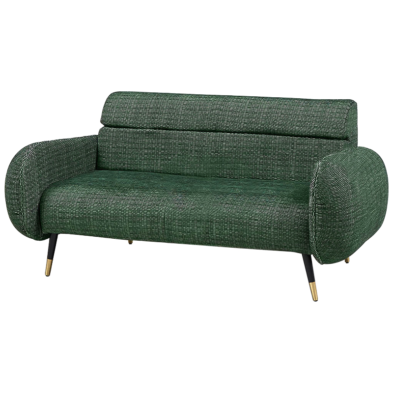 Диван Hebert Sofa Green M Зеленый Зеленый Черный Латунь Диван Hebert Sofa Green M Зеленый Зеленый Черный Латунь в Волгограде | Loft Concept