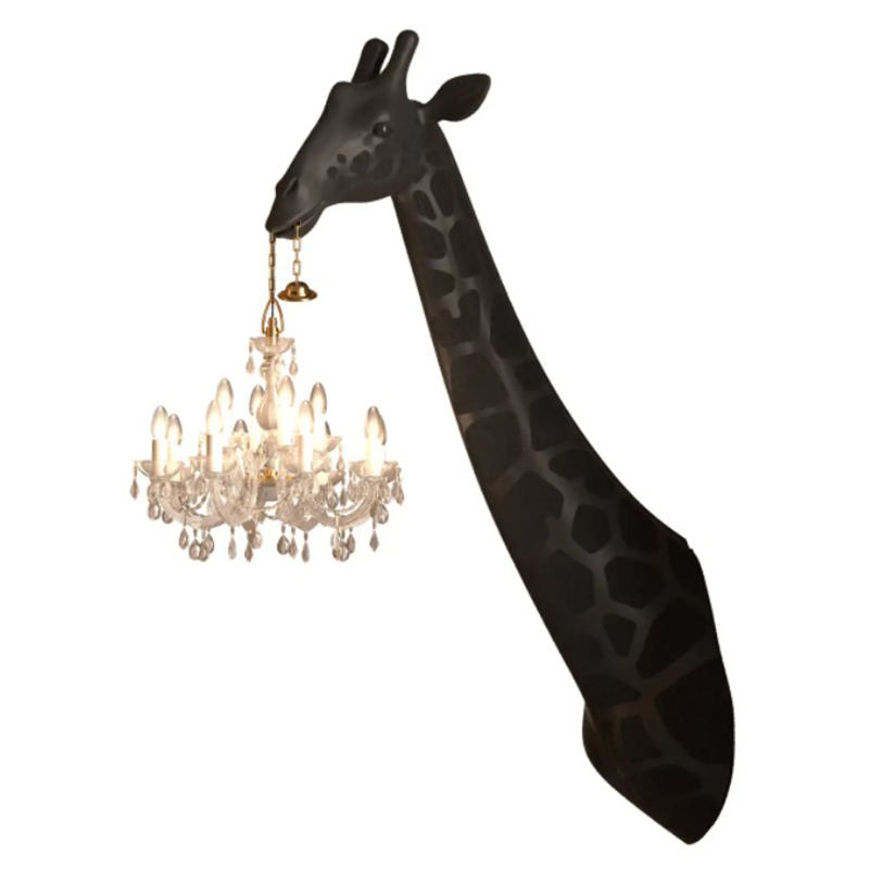Бра черный жираф Black Giraffe Wall Lamp Sconce Chandalier Черный Бра черный жираф Black Giraffe Wall Lamp Sconce Chandalier Черный в Волгограде | Loft Concept