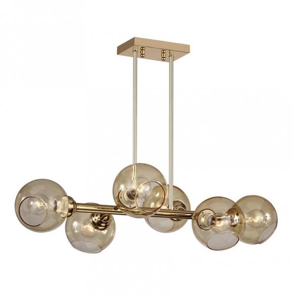 Люстра Glass Bubble Chandelier Brass Латунь Люстра Glass Bubble Chandelier Brass Латунь в Волгограде | Loft Concept