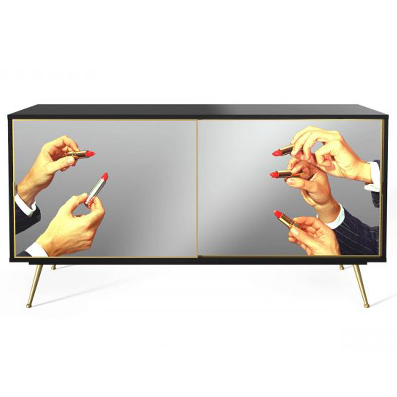 Комод Seletti Cabinet Sliding Door Lipsticks Мульти Черный Золотой Шампань Комод Seletti Cabinet Sliding Door Lipsticks Мульти Черный Золотой Шампань в Волгограде | Loft Concept