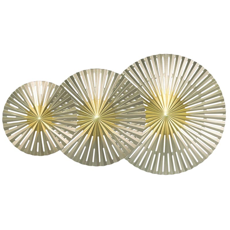 Арт-объект Apollo Gold and Silver Wall Plaque Disc gap 3 Золотой Серебряный Арт-объект Apollo Gold and Silver Wall Plaque Disc gap 3 Золотой Серебряный в Волгограде | Loft Concept