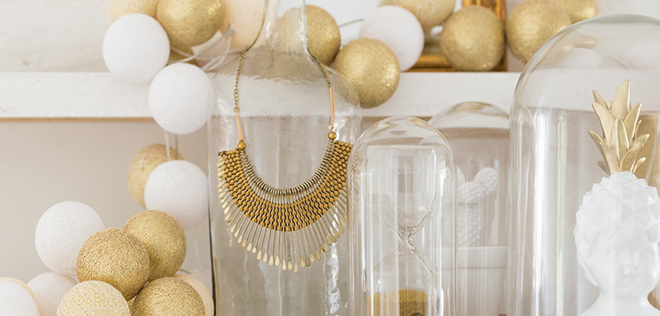 Гирлянда хлопковые фонарики Сotton Ball Shell-Gold - Loft-Concept в Волгограде