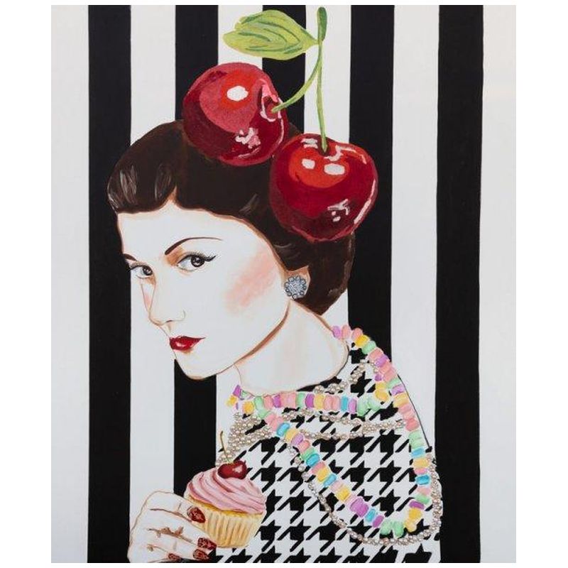 Картина Coco Chanel with Cherry Headdress Мульти Картина Coco Chanel with Cherry Headdress Мульти в Волгограде | Loft Concept