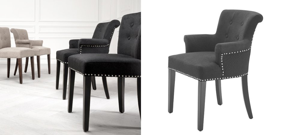 Стул Eichholtz Dining Chair Key Largo With Arm Стул Eichholtz Dining Chair Key Largo With Arm - Loft-Concept в Волгограде