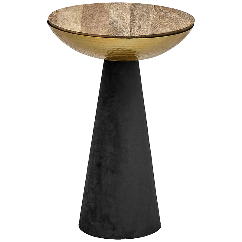 Приставной стол Roiberd side table Глянцевое золото Черный Древесина Приставной стол Roiberd side table Глянцевое золото Черный Древесина в Волгограде | Loft Concept