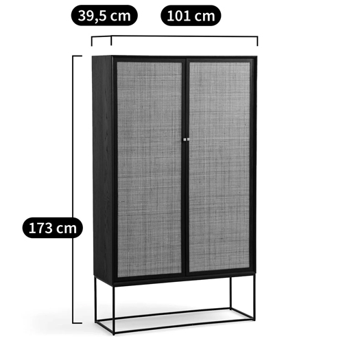Шкаф с 2-мя дверцами из ротанга ручной работы Fuse Wicker Furniture Шкаф с 2-мя дверцами из ротанга ручной работы Fuse Wicker Furniture в Волгограде