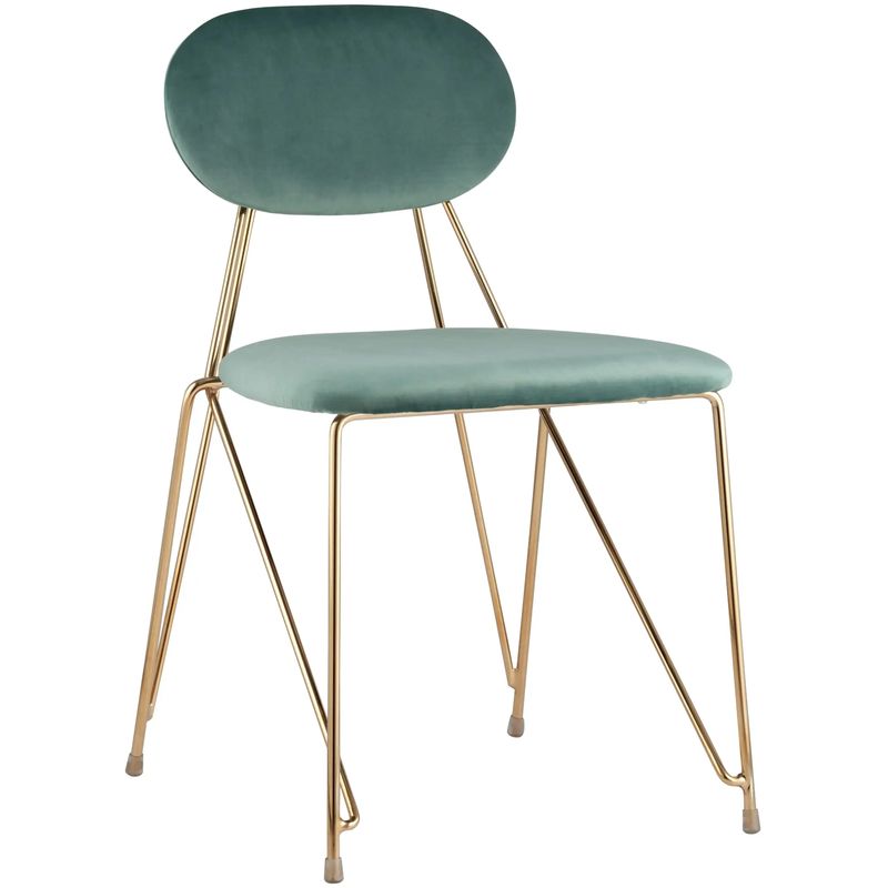 Стул Alice Chair Велюр Мятный цвет Мятный Золотой Стул Alice Chair Велюр Мятный цвет Мятный Золотой в Волгограде | Loft Concept