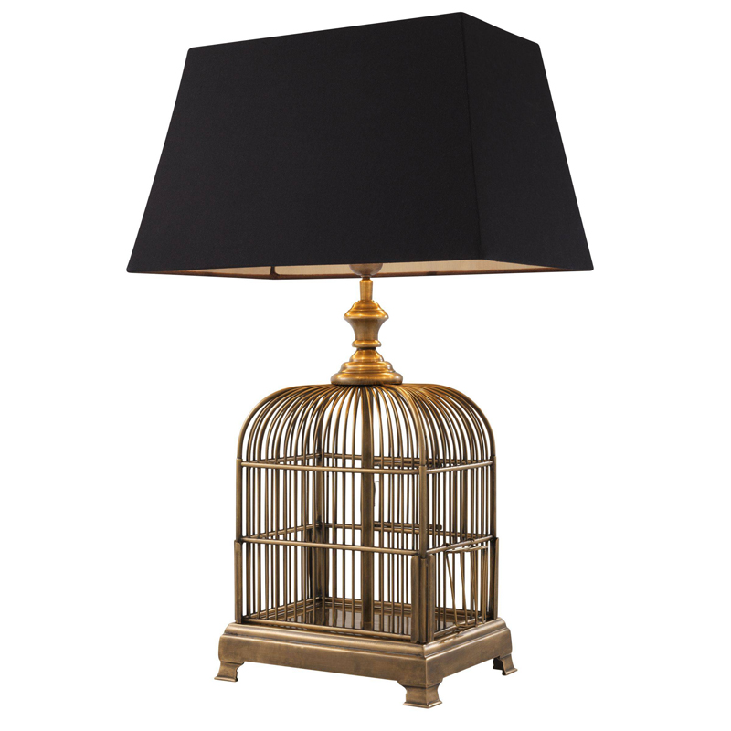 Настольная лампа Eichholtz Table Lamp Senator Винтажная латунь Черный Настольная лампа Eichholtz Table Lamp Senator Винтажная латунь Черный в Волгограде | Loft Concept