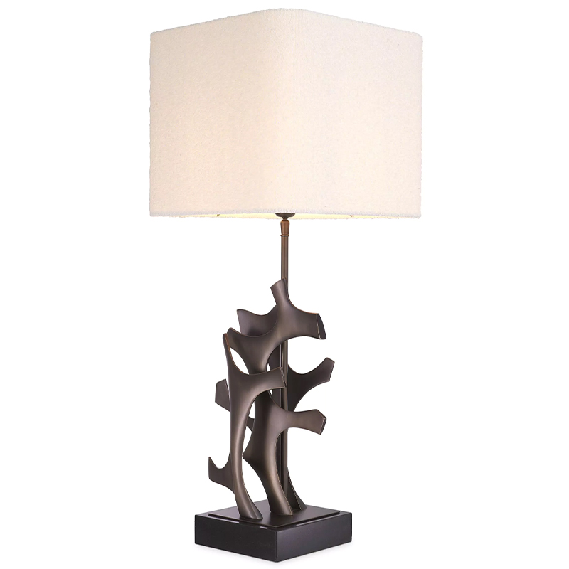Настольная лампа Eichholtz Table Lamp Agape Темная бронза Белый Настольная лампа Eichholtz Table Lamp Agape Темная бронза Белый в Волгограде | Loft Concept