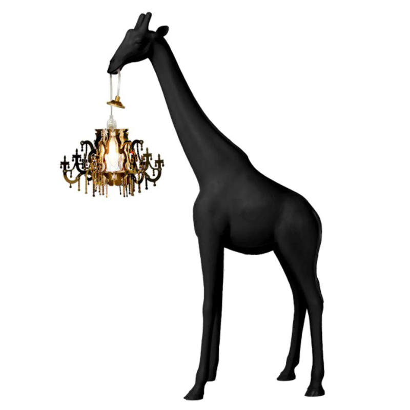 Настольная лампа черный жираф Black Giraffe Table Lamp Черный Настольная лампа черный жираф Black Giraffe Table Lamp Черный в Волгограде | Loft Concept
