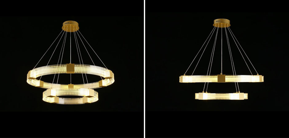Люстра Два Кольца Ring Horizontal Ornament Meander 2 Люстра Два Кольца Ring Horizontal Ornament Meander 2 - Loft-Concept в Волгограде