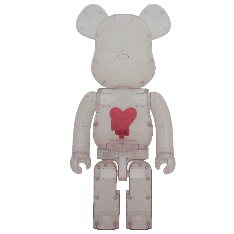 Статуэтка Bearbrick Red Heart Прозрачный (Transparent) Красный Статуэтка Bearbrick Red Heart Прозрачный (Transparent) Красный в Волгограде | Loft Concept