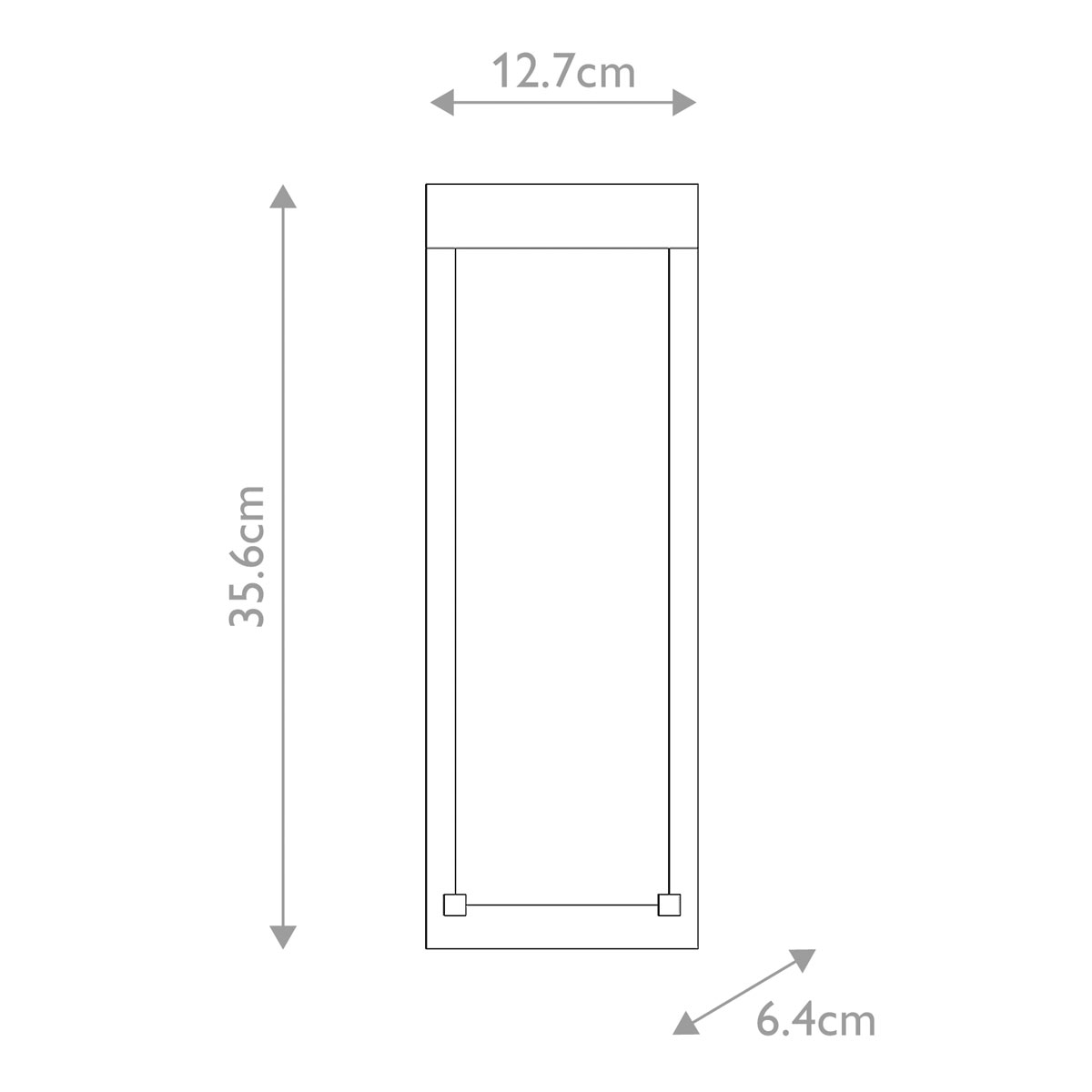 Настенный фонарь уличный прямоугольный черного цвета со стеклом с пузырьками Eurofase в Волгограде