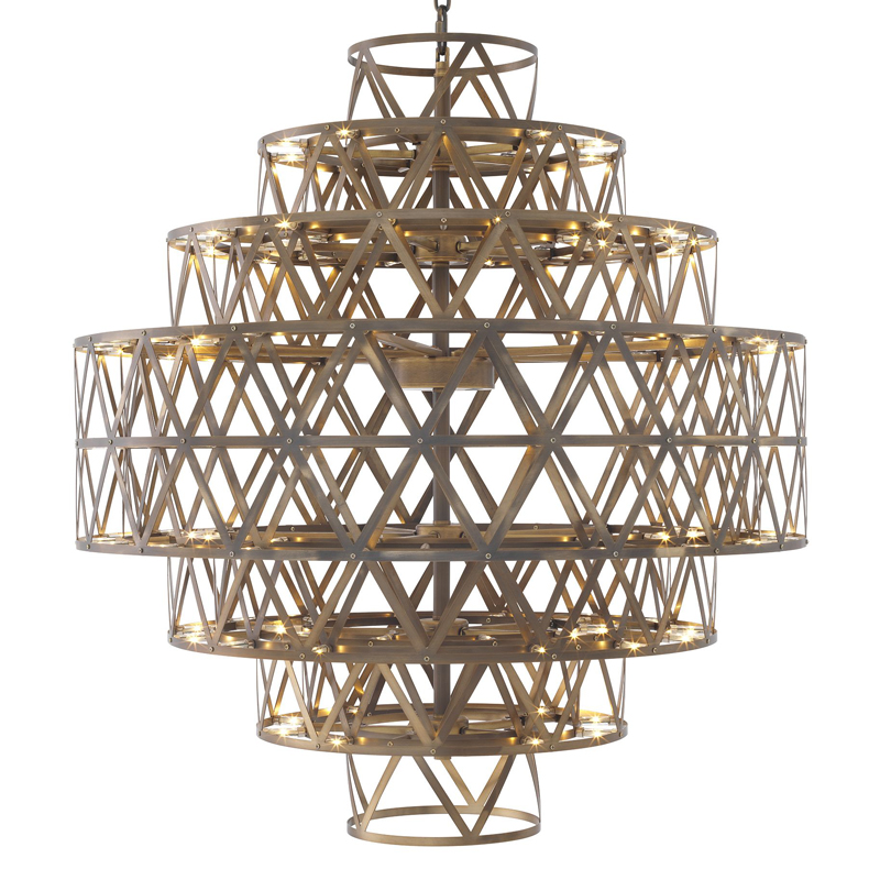 Люстра Eichholtz Chandelier Clinton brass Латунь Античная полированная Люстра Eichholtz Chandelier Clinton brass Латунь Античная полированная в Волгограде | Loft Concept