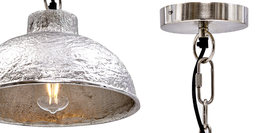 Подвесной светильник Rough Silver Pendant II Подвесной светильник Rough Silver Pendant II - Loft-Concept в Волгограде